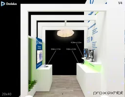 20x40 Île booth design by Pro-X Exhibits